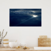 "Ich werde dir das Licht erstrahlen..." Spirituose Poster (Küche)