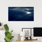 "Ich werde dir das Licht erstrahlen..." Spirituose Poster (Heimbüro)