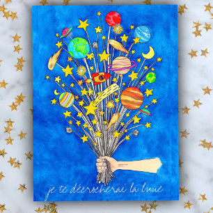 Ich werde dir den Mond vom Himmel holen Postkarte 