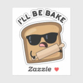 Ich werde dir einen lustigen Brot-Kinofilm geben Aufkleber (Blatt)