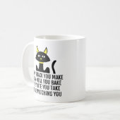 Ich werde dir einen Niedlichen Katzensprung zusehe Kaffeetasse (Vorderseite Links)