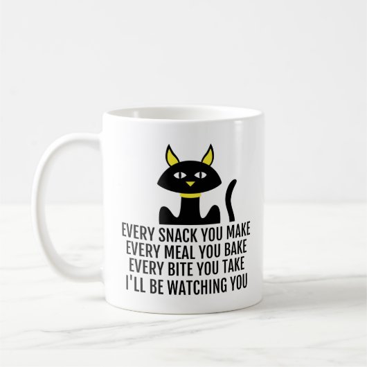 Ich werde dir einen Niedlichen Katzensprung zusehe Kaffeetasse (Links)