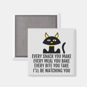 Ich werde dir einen Niedlichen Katzensprung zusehe Magnet (Vorderseite/Rückseite)