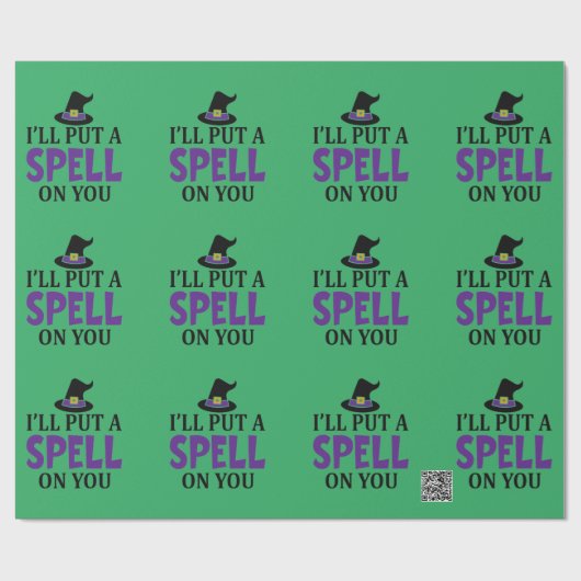 Ich werde dir einen Zauber zufügen Geschenkpapier (Flach)