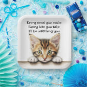 Ich werde dir Kitty zusehen Pappteller (Party)