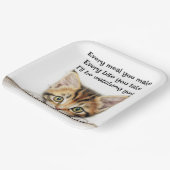 Ich werde dir Kitty zusehen Pappteller (Gewinkelt)