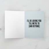ICH WERDE DIR LIEBE BIS WIR 70 ROMANTISCHE GREETIN KARTE (Innenseite)