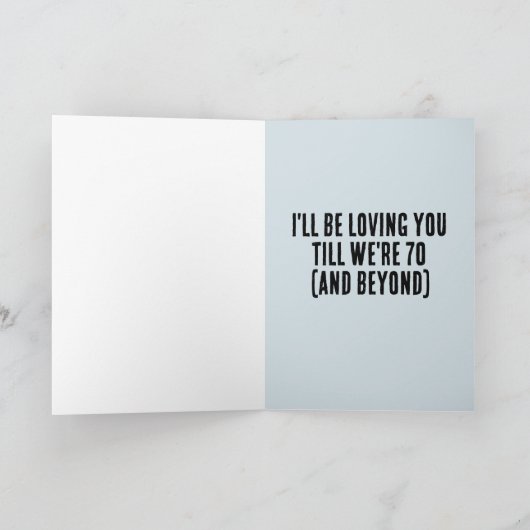 ICH WERDE DIR LIEBE BIS WIR 70 ROMANTISCHE GREETIN KARTE (Innenseite)