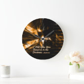 Ich werde dir Schätze in der Finsternis geben. Wal Große Wanduhr (Zuhause)