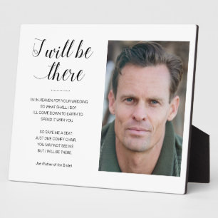 Ich werde dort Foto-Gedenkfeier Fotoplatte