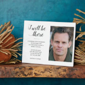 Ich werde dort Foto-Gedenkfeier Fotoplatte (Seite)