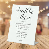 Ich werde dort sein, wo ich eine Gedenkfeier mit S Sockelschild