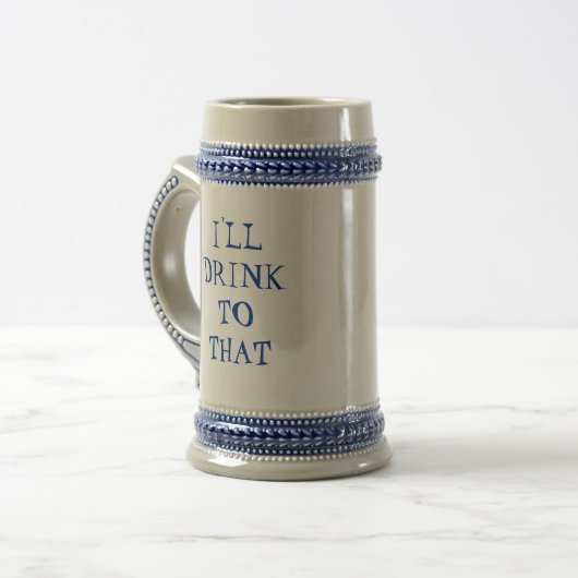 Ich werde DRINKTOTHAT Bierglas (Vorderseite Links)