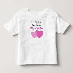 Ich werde ein Big Sister Announcement Dress sein Kleinkind T-shirt