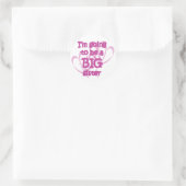 Ich werde ein Big Sister Stickers sein (Tasche)