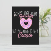 Ich werde ein Cousin sein, Schwangerschaftsankündi Einladung (Stehend Vorderseite)