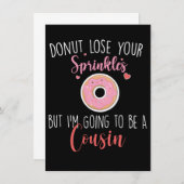 Ich werde ein Cousin sein, Schwangerschaftsankündi Einladung (Vorne/Hinten)