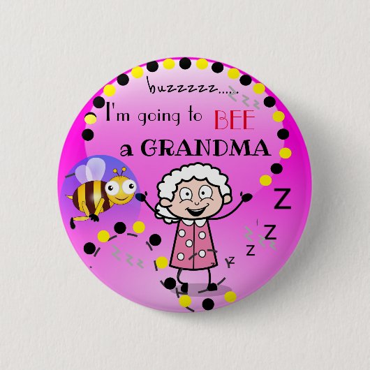 Ich werde ein GRANDMA sein Button (Vorderseite)
