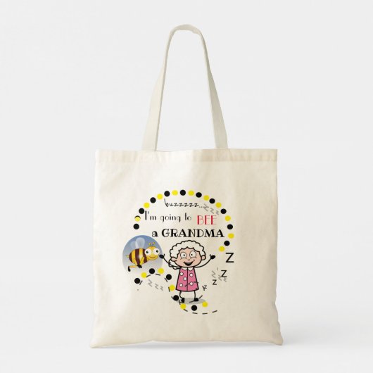 Ich werde ein GRANDMA sein Tragetasche (Rückseite)