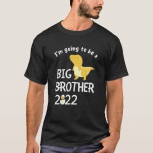 Ich werde ein großer Bruder 2022 Dinosaurier Förde T-Shirt