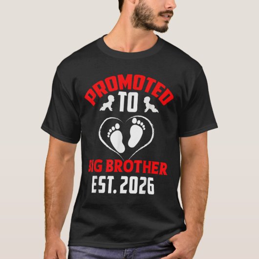 Ich werde ein großer Bruder 2026 zu Big T-Shirt (Vorderseite)