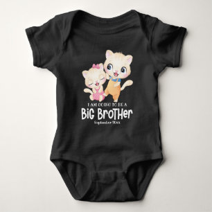 Ich werde ein großer Bruder Baby Ankündigung Strampler