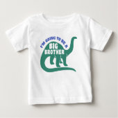Ich werde ein großer Bruder Dinosaurier sein Baby T-shirt (Vorderseite)