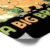 Ich werde ein großer Bruder-Dinosaurier sein Poster (Ecke)