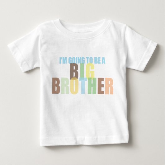 Ich werde ein großer Bruder sein Baby T-shirt (Vorderseite)