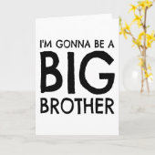 Ich werde ein großer Bruder sein Karte (Gelbe Blume)