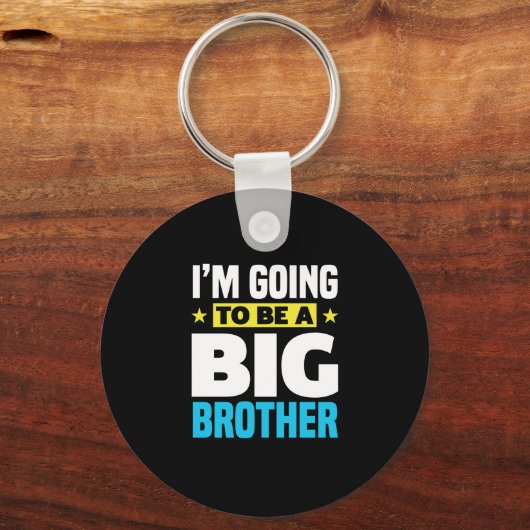 Ich werde ein großer Bruder sein Schlüsselanhänger (Rückseite)