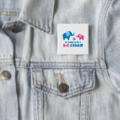 Ich werde ein großer Cousin-Elefant sein Button (Beispiel)
