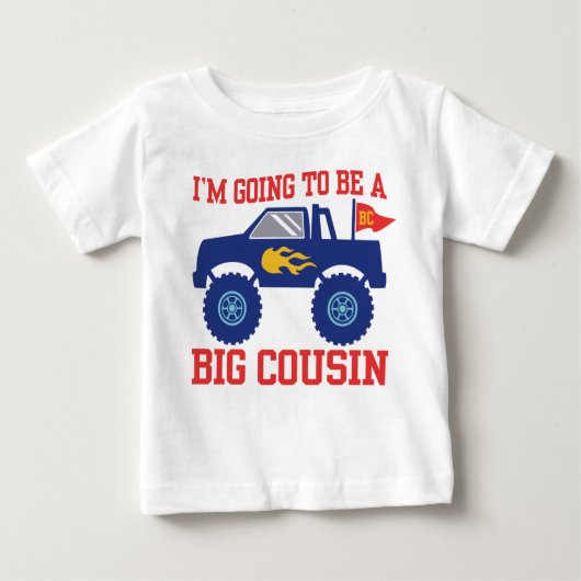 Ich werde ein großer Cousin sein Baby T-shirt (Vorderseite)