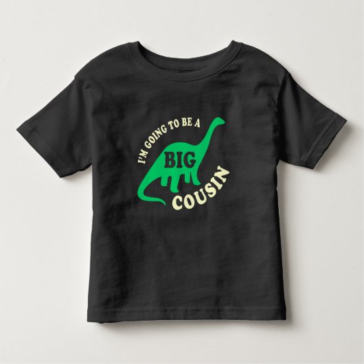 Ich werde ein großer Cousin sein - Dinosaurier Kleinkind T-shirt (Vorderseite)