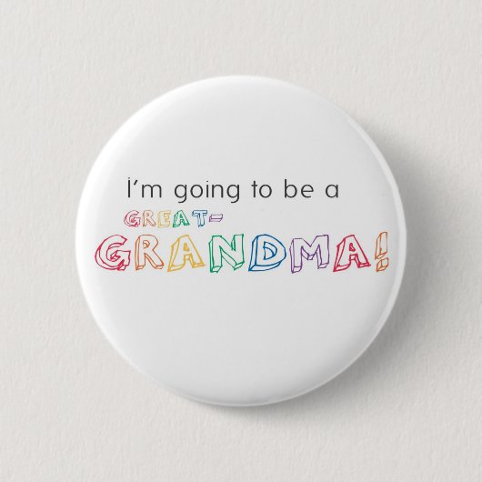 Ich werde ein großer GRANDMA! Button (Vorderseite)