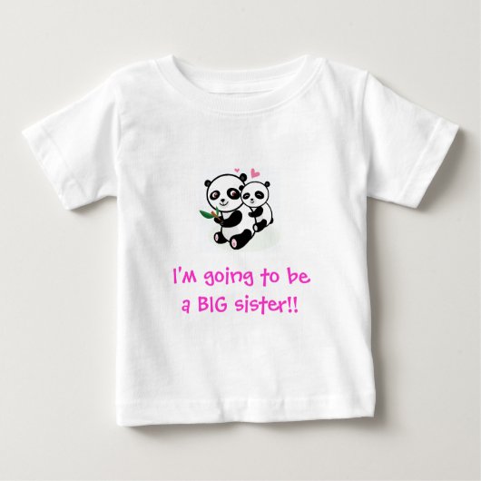 Ich werde ein großer Schwesterbruder sein Baby T-shirt (Vorderseite)