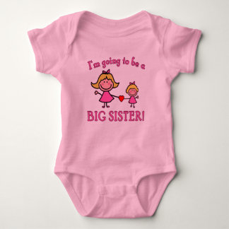 Ich werde ein großes Schwesterhemd sein Baby Strampler