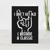 Ich werde ein Klassiker Dankeskarte (Vorderseite)