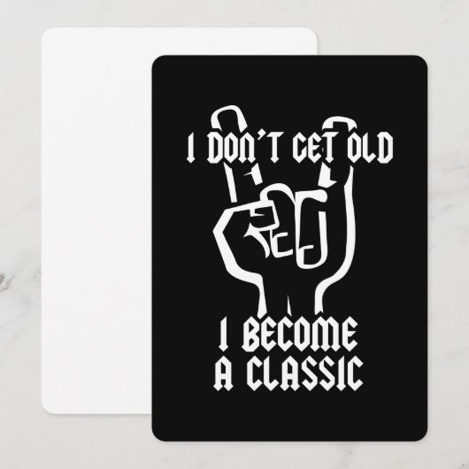 Ich werde ein Klassiker Einladung (Vorne/Hinten)