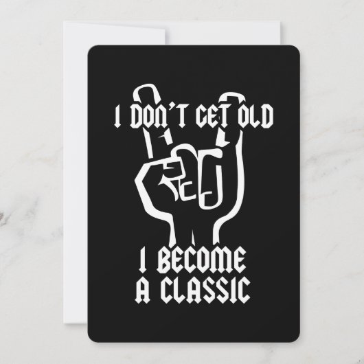 Ich werde ein Klassiker Einladung (Vorderseite)