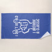 Ich werde ein Klassiker Strandtuch (Vorderseite)