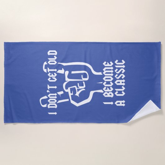 Ich werde ein Klassiker Strandtuch (Vorderseite)