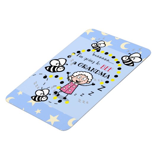 Ich werde ein Oma Blue sein Magnet (Linke Seite)