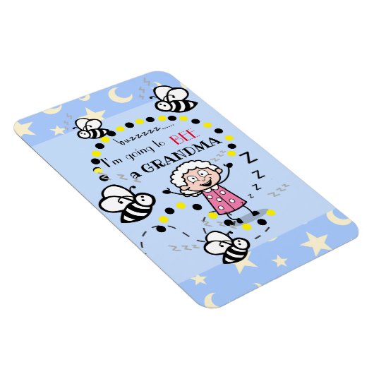 Ich werde ein Oma Blue sein Magnet (Rechte Seite)