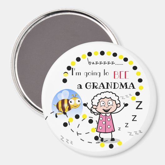 Ich werde ein Oma personalisiert werden Magnet (Vorderseite/Rückseite)