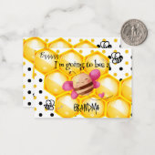 Ich werde ein Oma Personalisiert werden Mitteilungskarte (Vorderseite/Rückseite Beispiel)