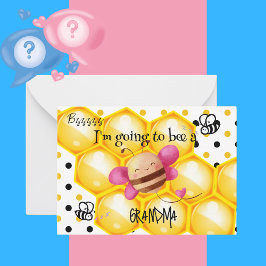 Ich werde ein Oma Personalisiert werden Mitteilungskarte