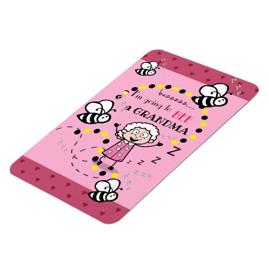 Ich werde ein Oma-Rosa sein Magnet (Linke Seite)