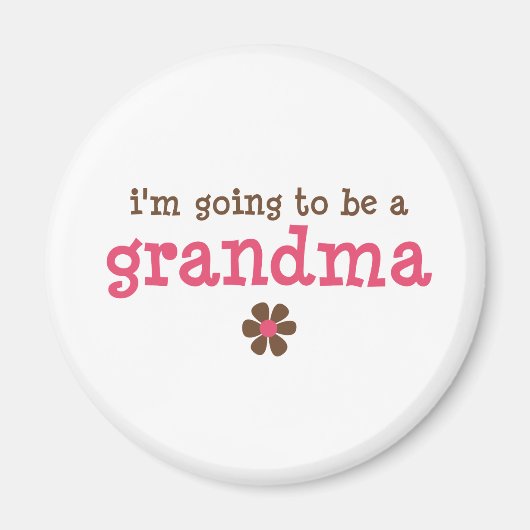 Ich werde ein Oma-T - Shirt sein Magnet (Vorne)