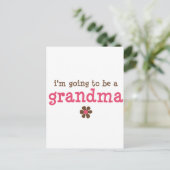 Ich werde ein Oma-T - Shirt sein Postkarte (Stehend Vorderseite)